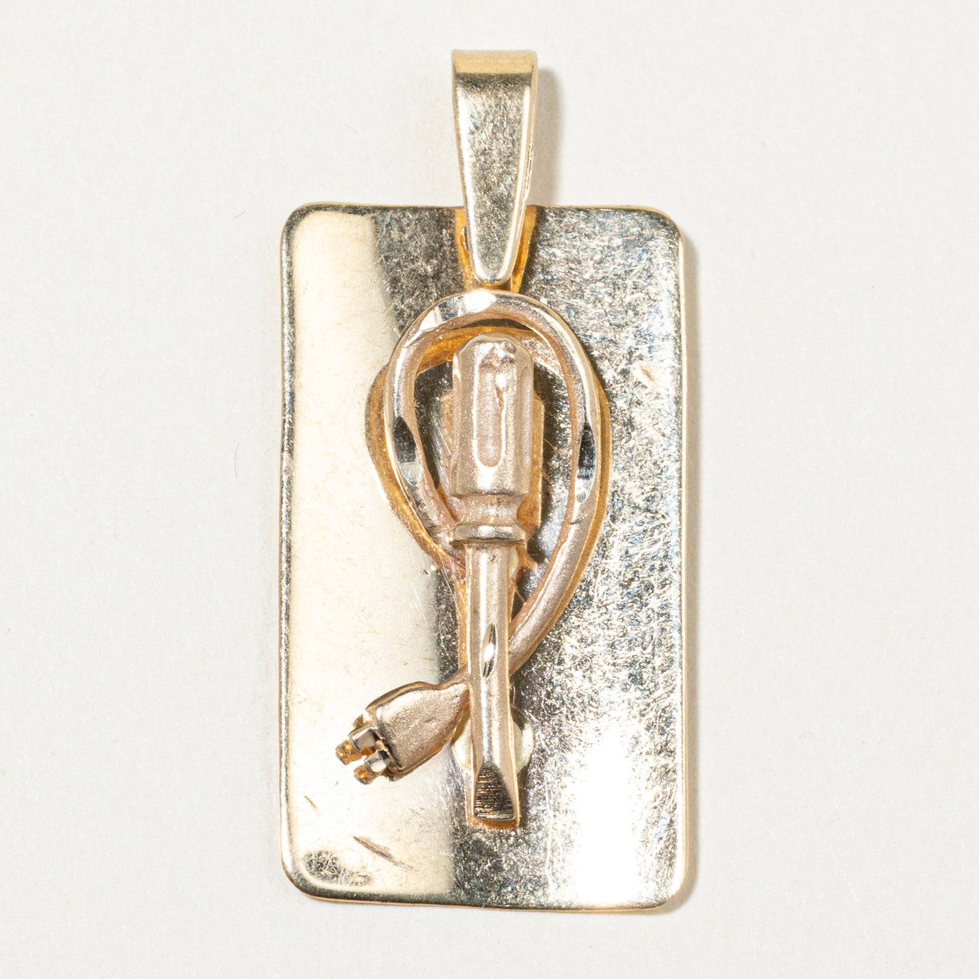 10k Yellow Gold Screwdriver & Plug Pendant