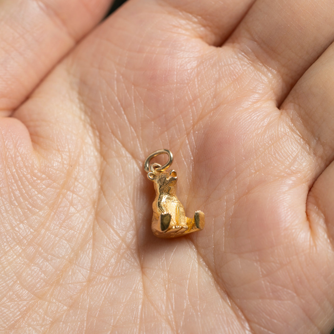 12k Yellow Gold Bear Charm