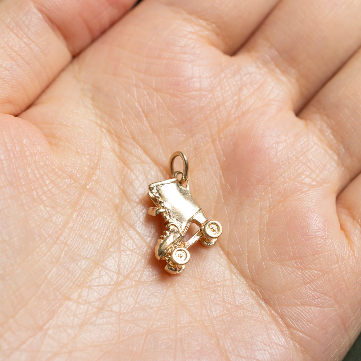 10k Yellow Gold Rollerskate Charm