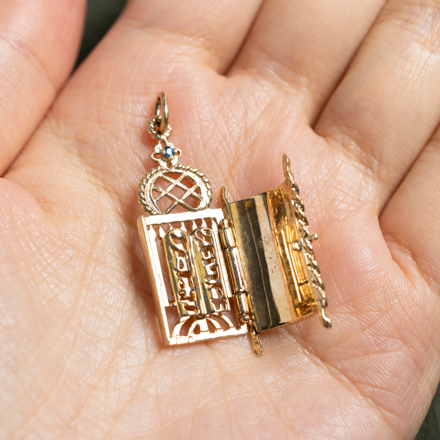 10k Yellow Gold Torah Star of David Charm