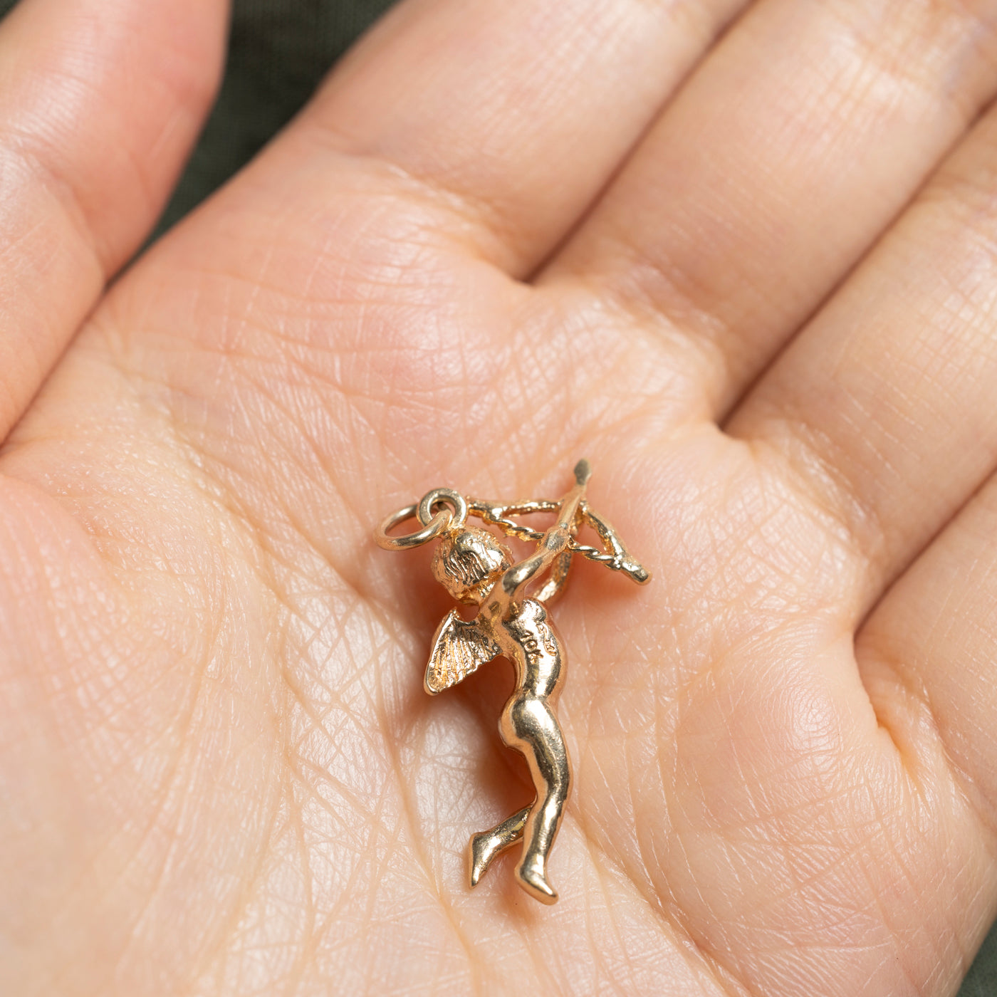 10k Yellow Gold Cupid Charm