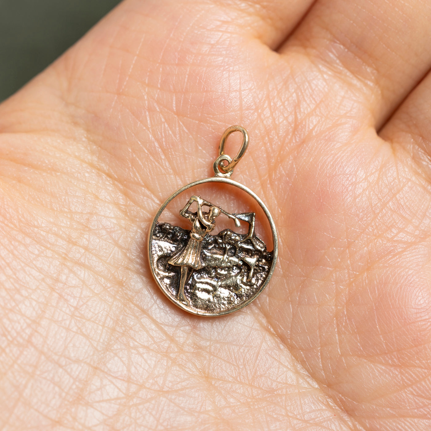 10k Yellow Gold Golfer Charm