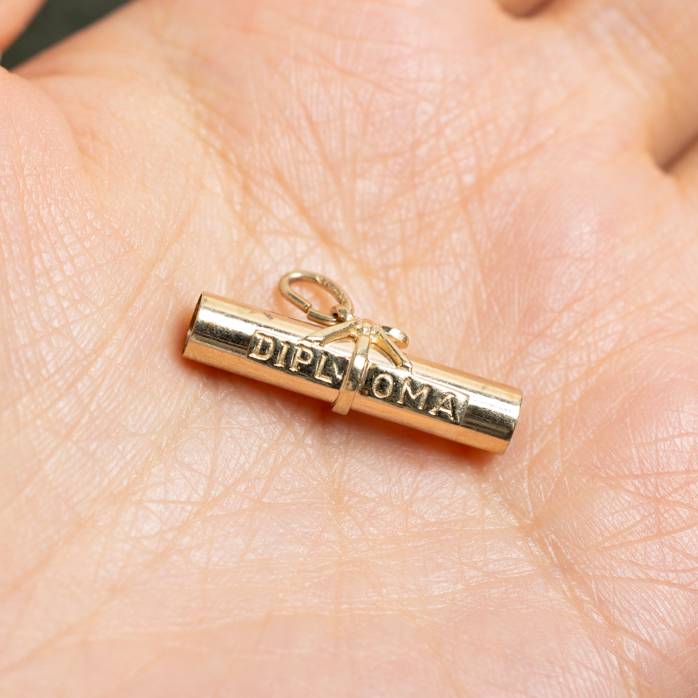 10k Yellow Gold Diploma Charm