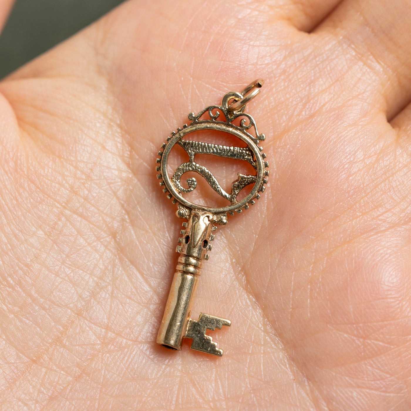 9k Yellow Gold Number 21 Key Charm