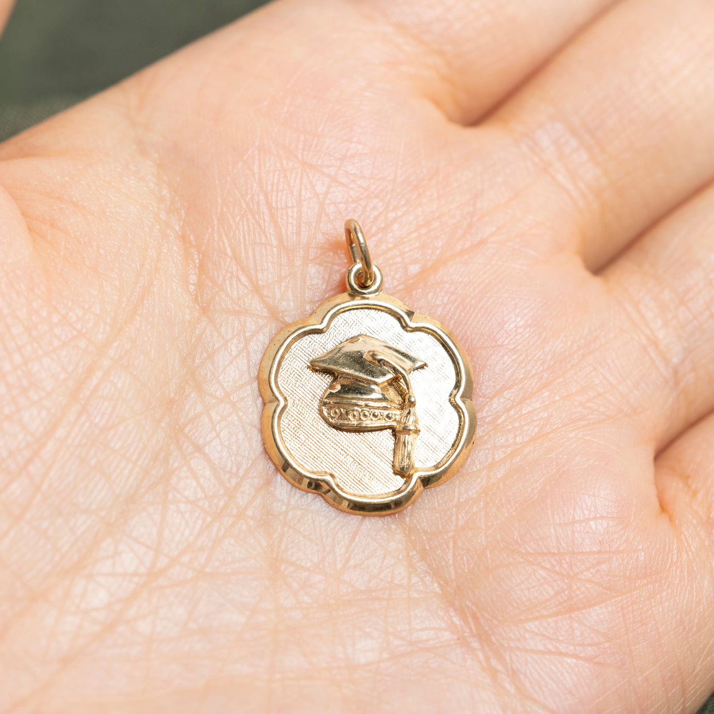 10k Yellow Gold Graduation Charm
