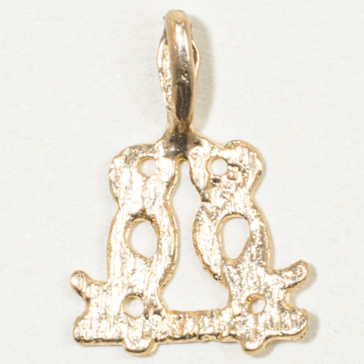 10k Yellow Gold Two Birds Charm