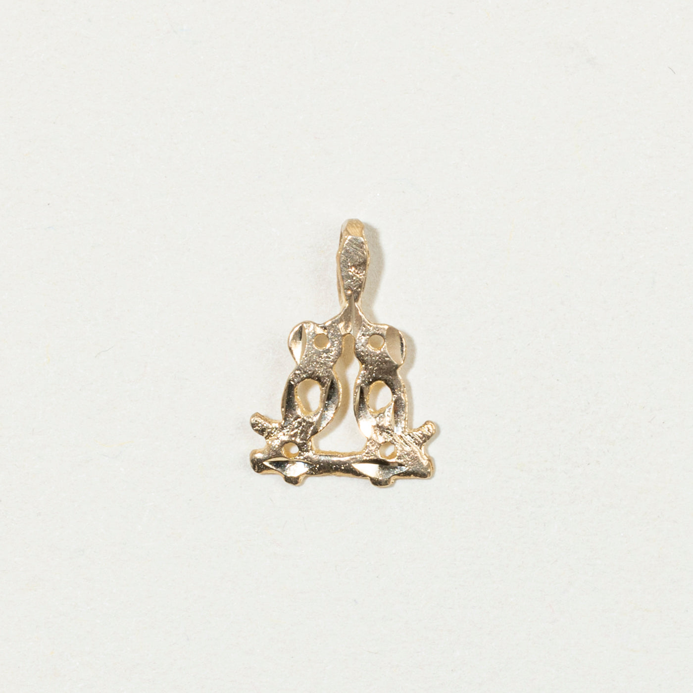 10k Yellow Gold Two Birds Charm