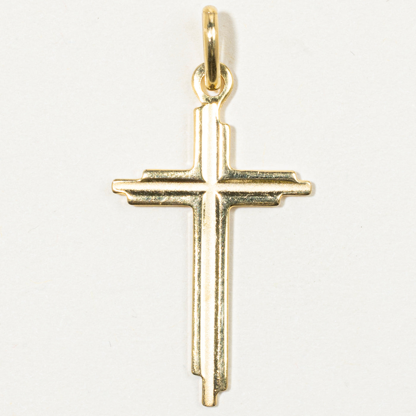 Italian 10k Yellow Gold Cross Charm