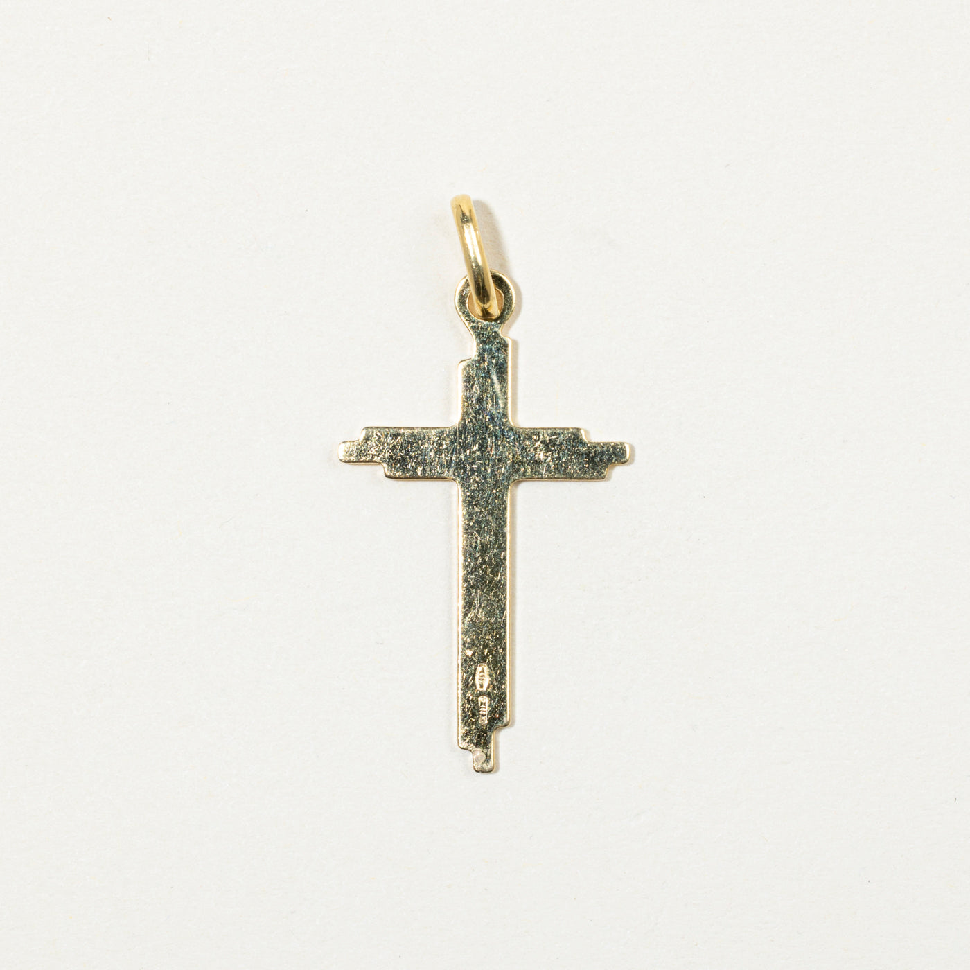 Italian 10k Yellow Gold Cross Charm