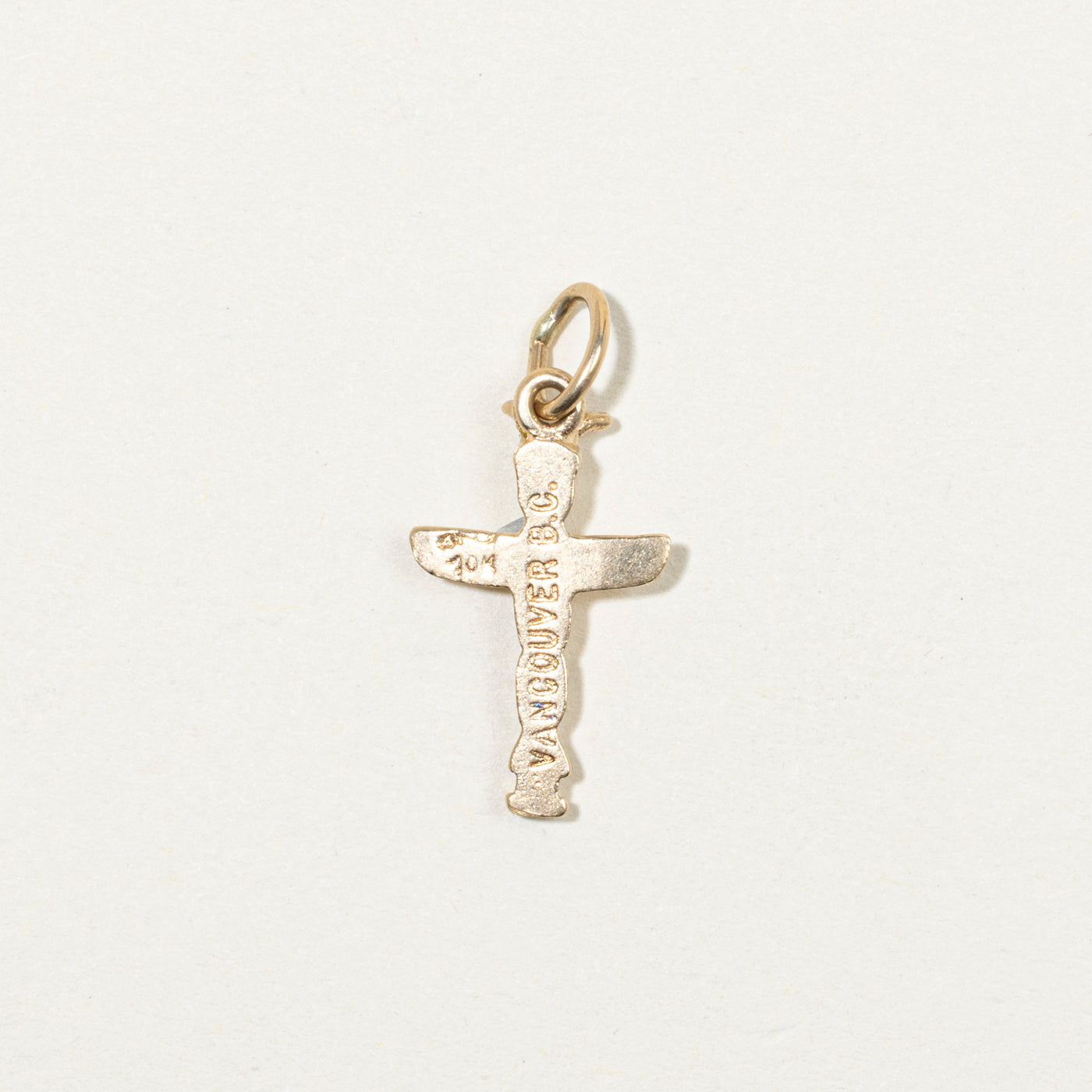 10k Yellow Gold Totem Pole Charm