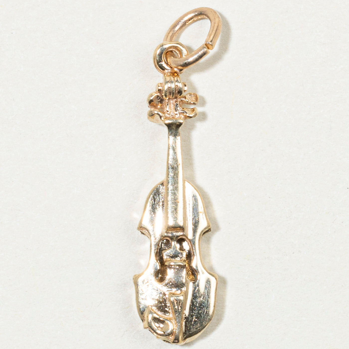10k Yellow Gold Violin Charm