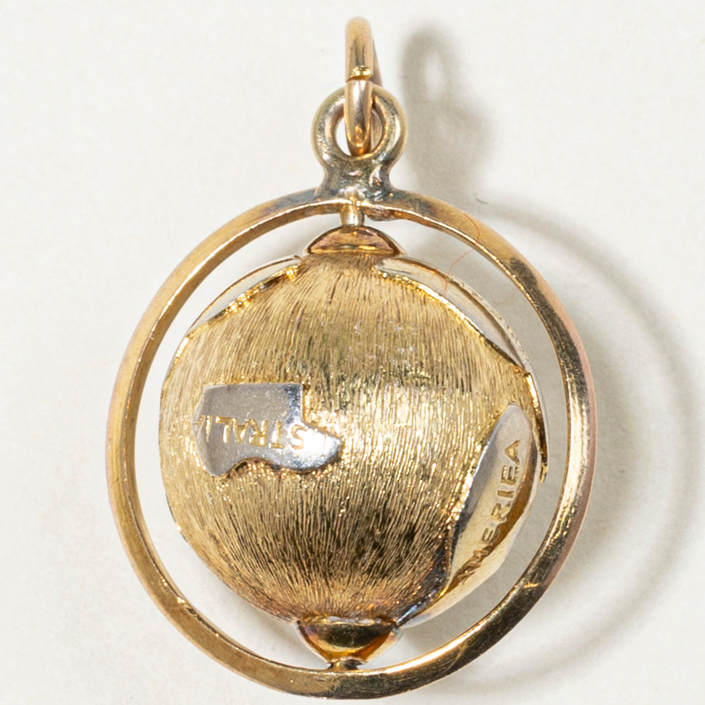 14k Yellow Gold Globe Charm