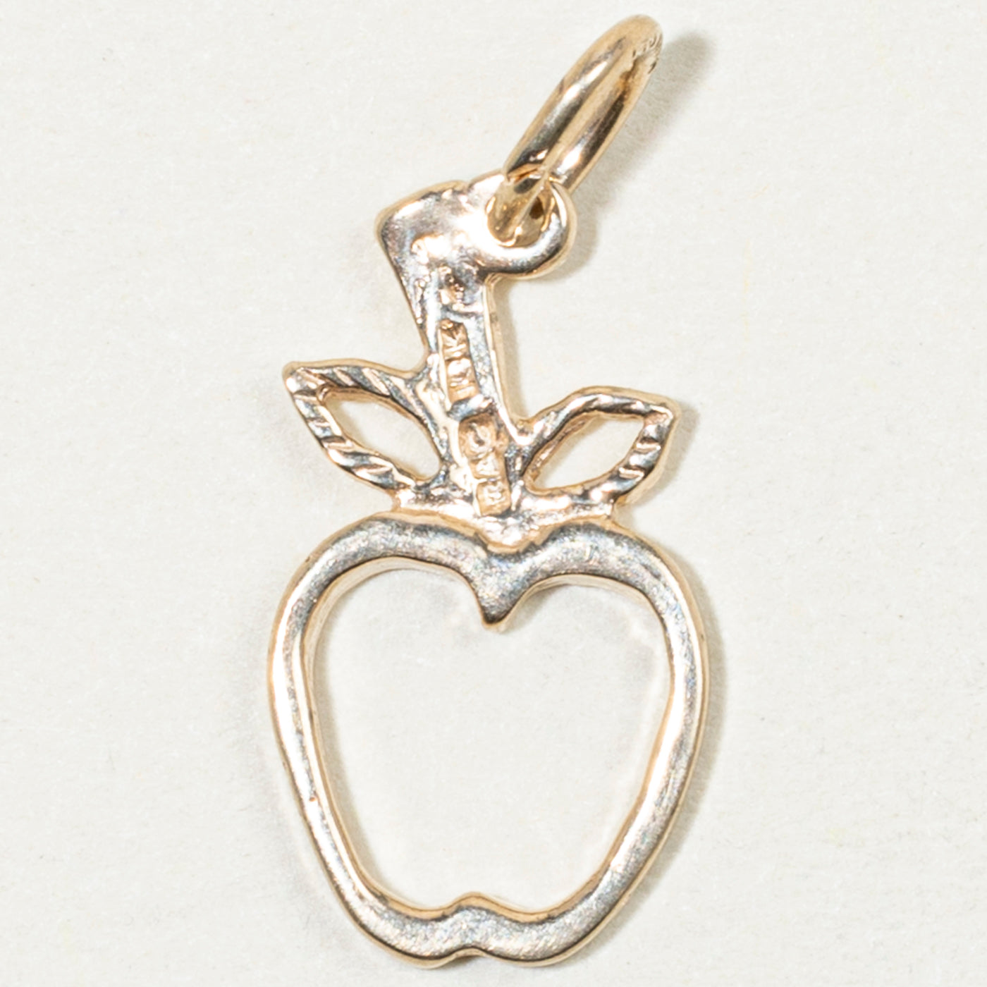 10k Yellow Gold Apple Charm
