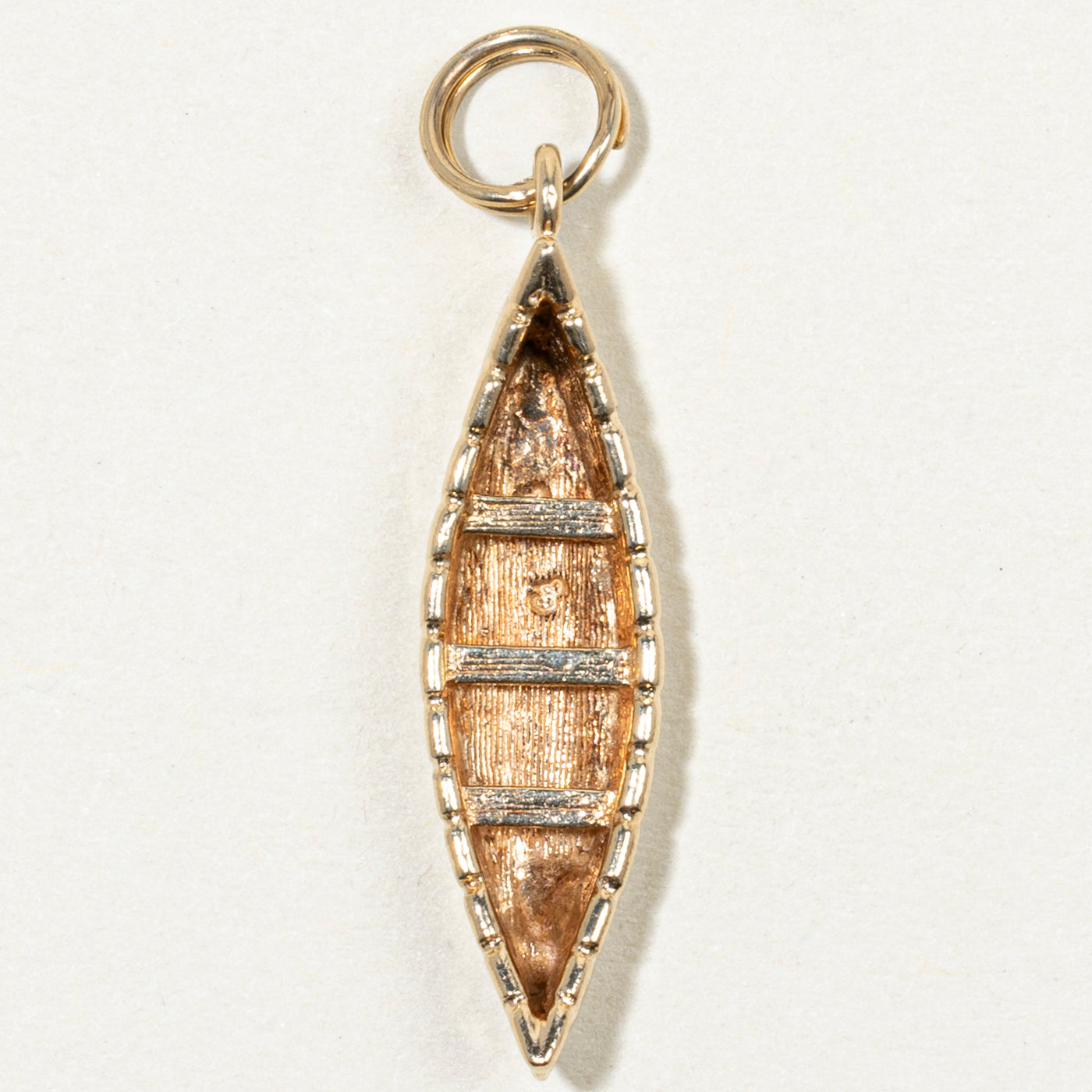 10k Yellow Gold Canoe Charm