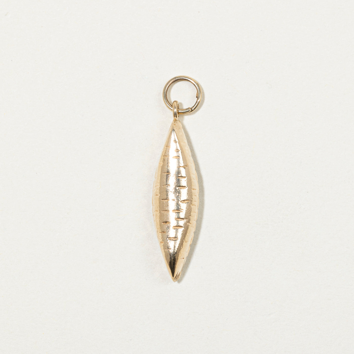 10k Yellow Gold Canoe Charm