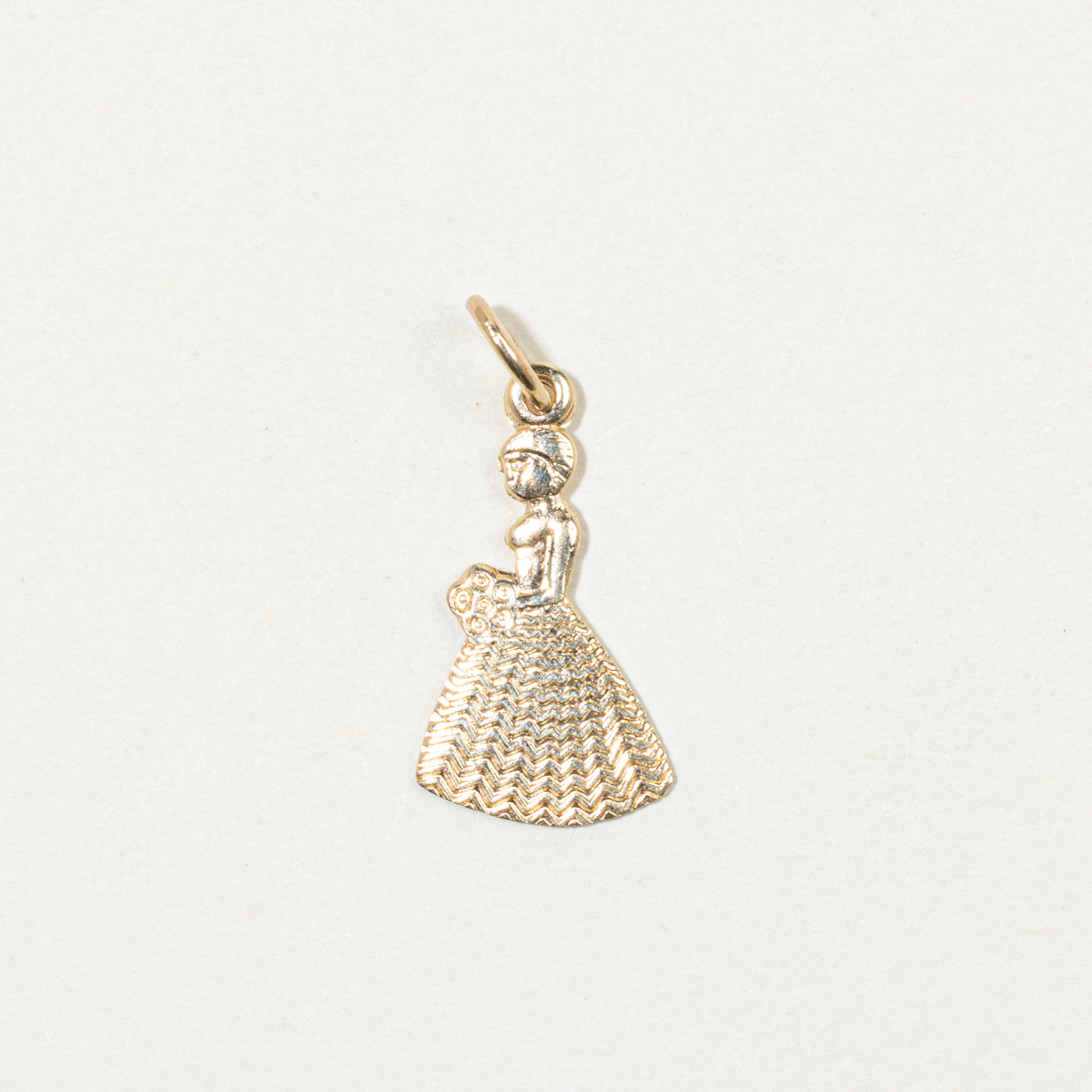 10k Yellow Gold Bridesmaid Charm