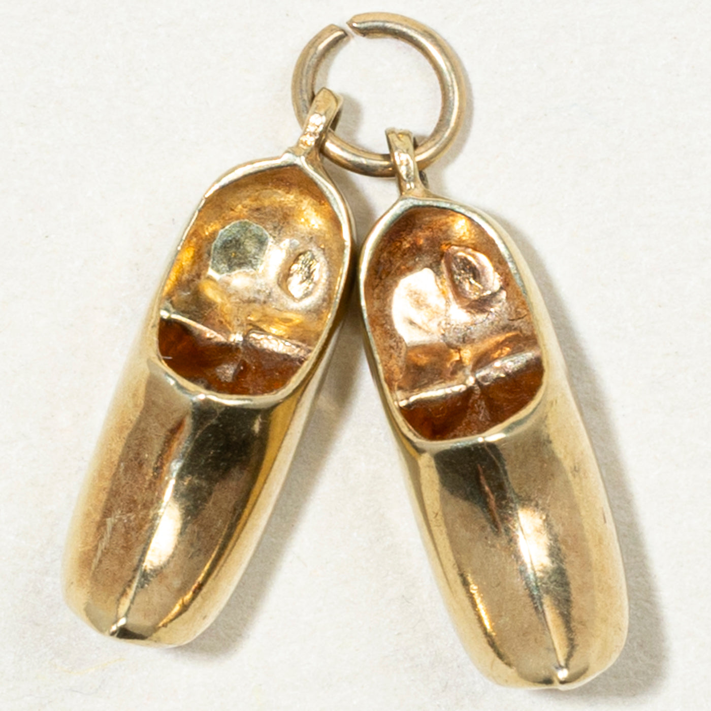 Dutch Hallmarked 14k Yellow Gold Clogs Charm