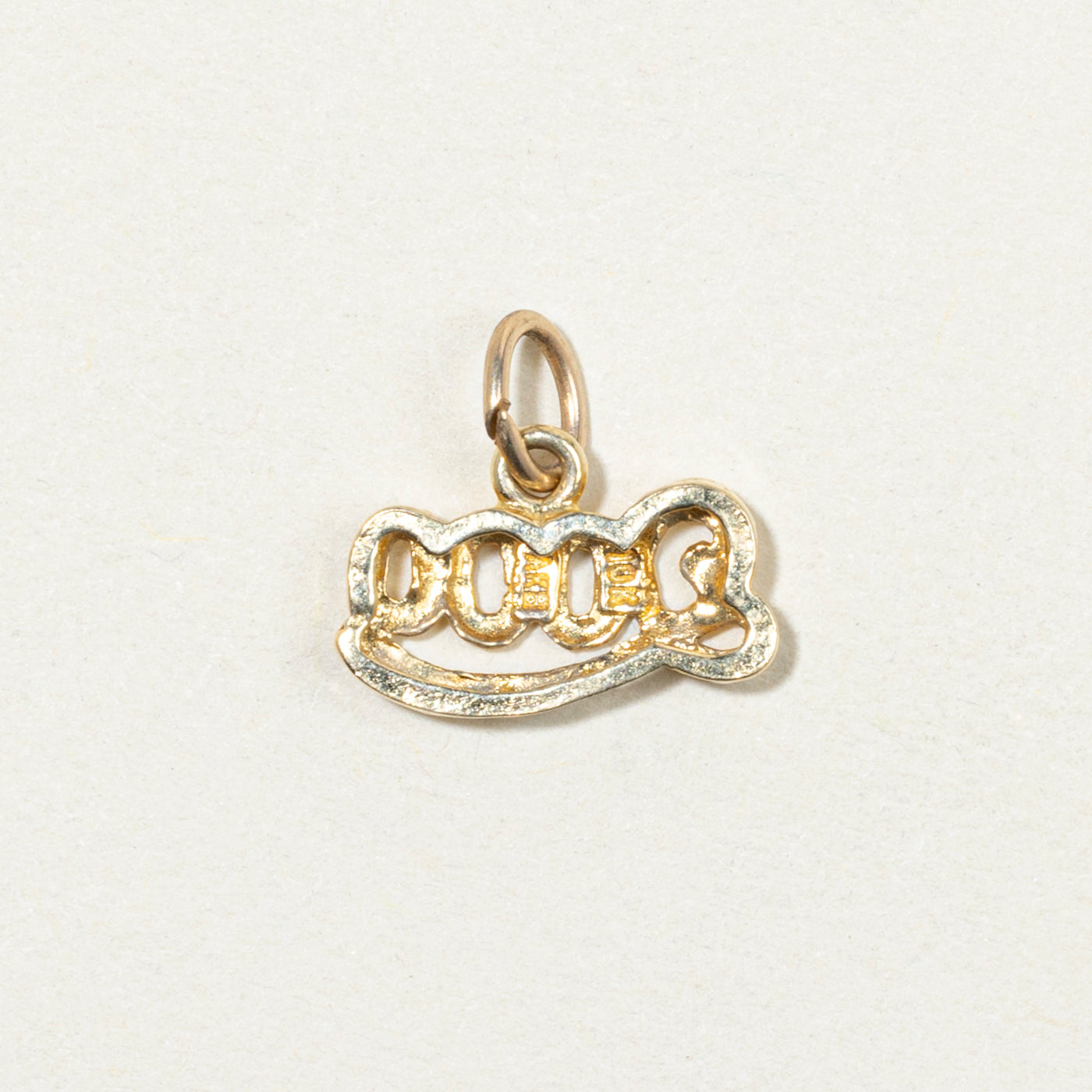 10k Yellow Gold "2000" Charm