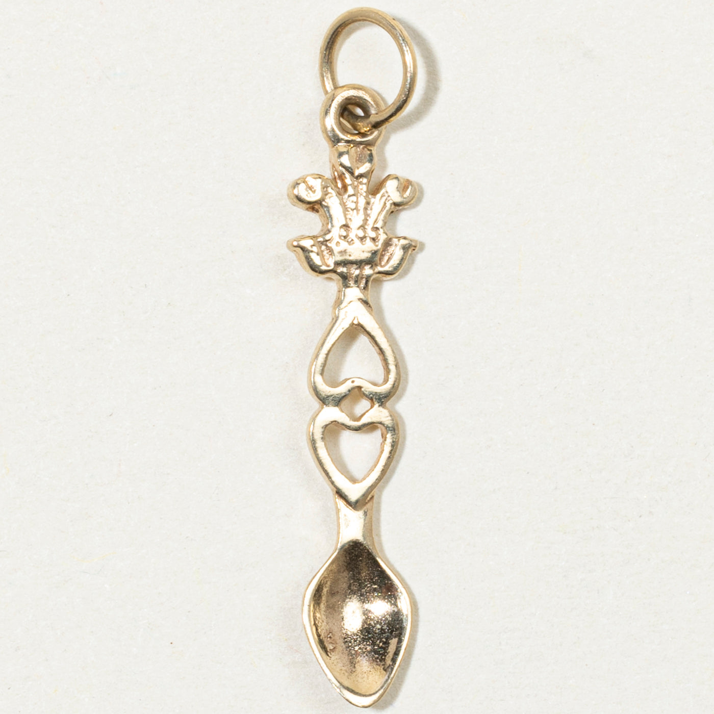 Birmingham 9k Yellow Gold Spoon Charm