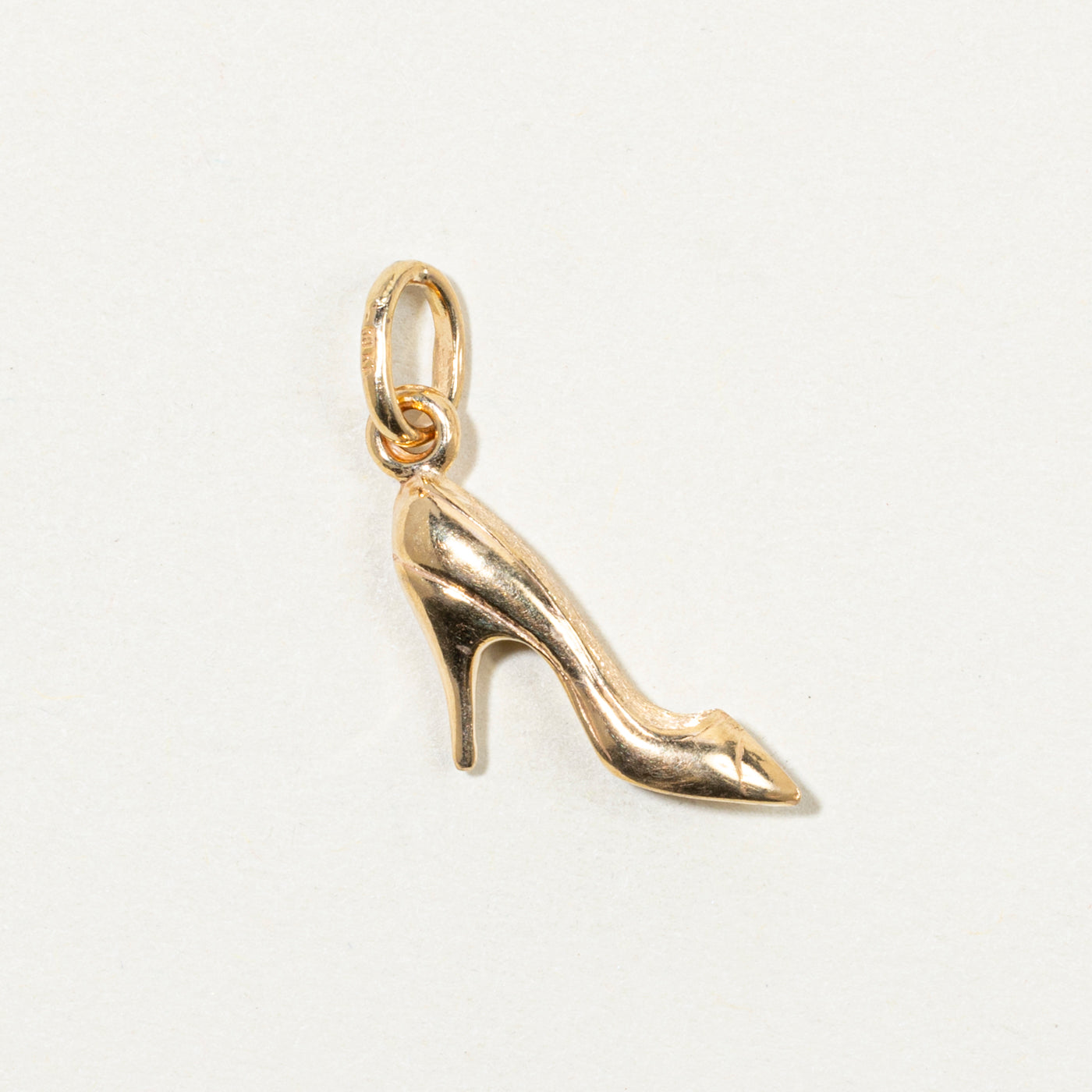 Italian 10k Yellow Gold High Heel Charm