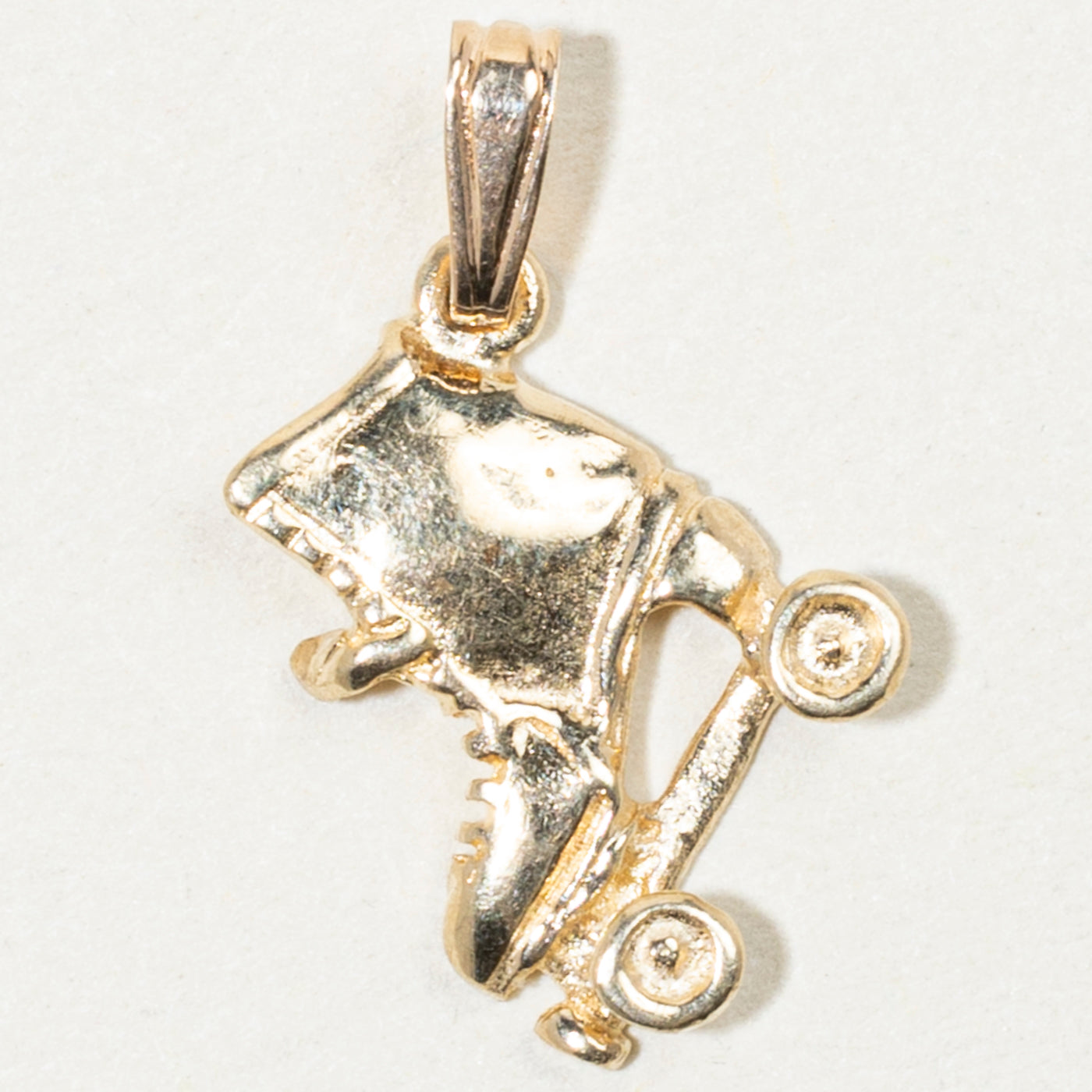10k Yellow Gold Roller Skate Pendant