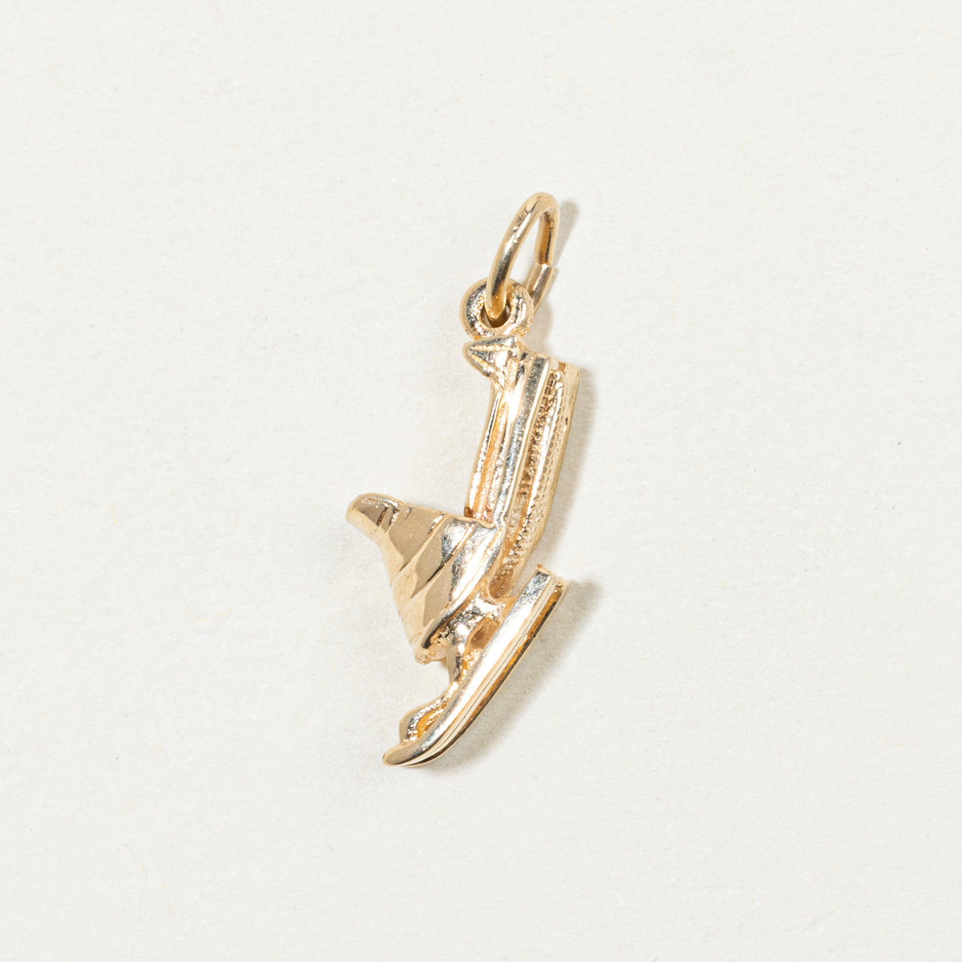 10k Yellow Gold Snow Mobile Charm