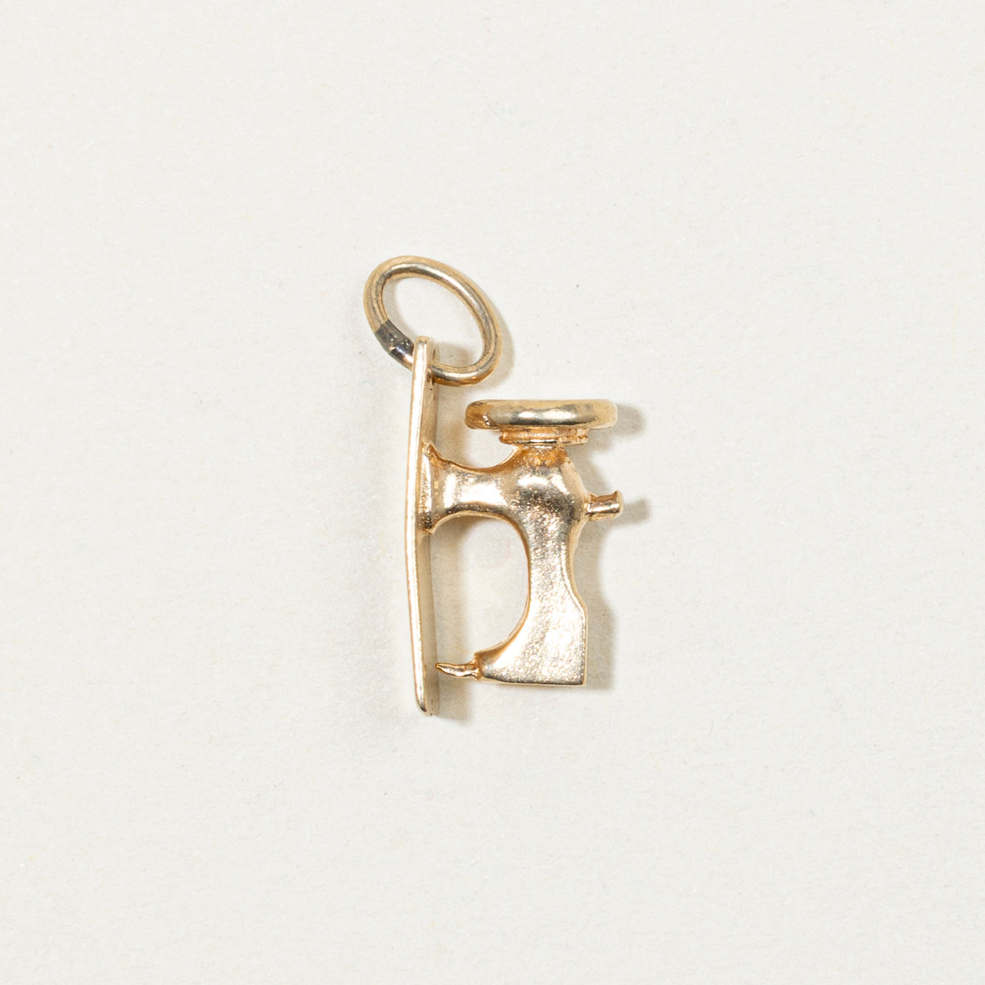 10k Yellow Gold Sewing Machine Charm