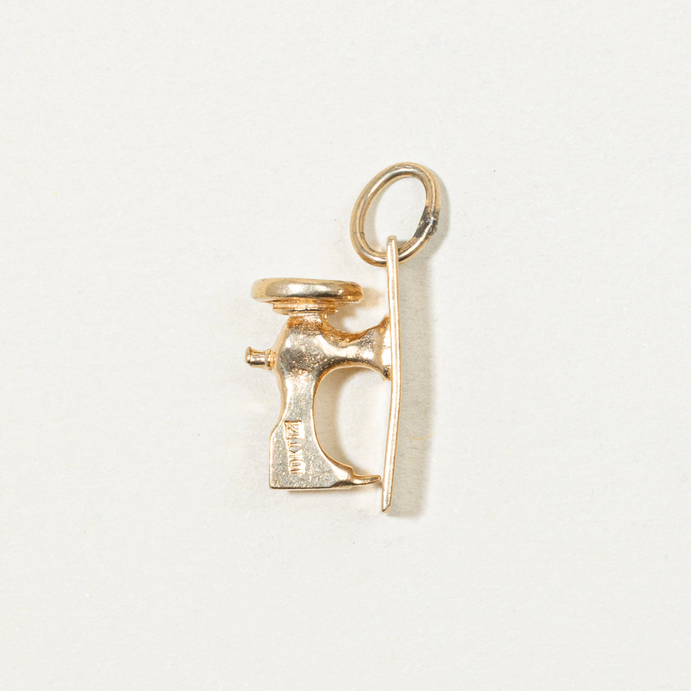 10k Yellow Gold Sewing Machine Charm