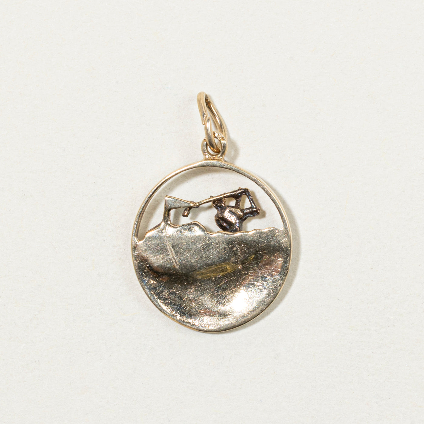 10k Yellow Gold Golfer Charm