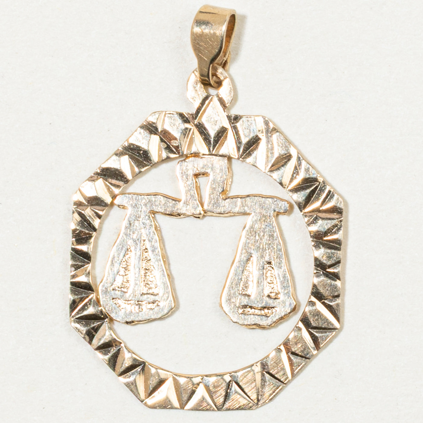 10k Yellow Gold Libra Zodiac Charm