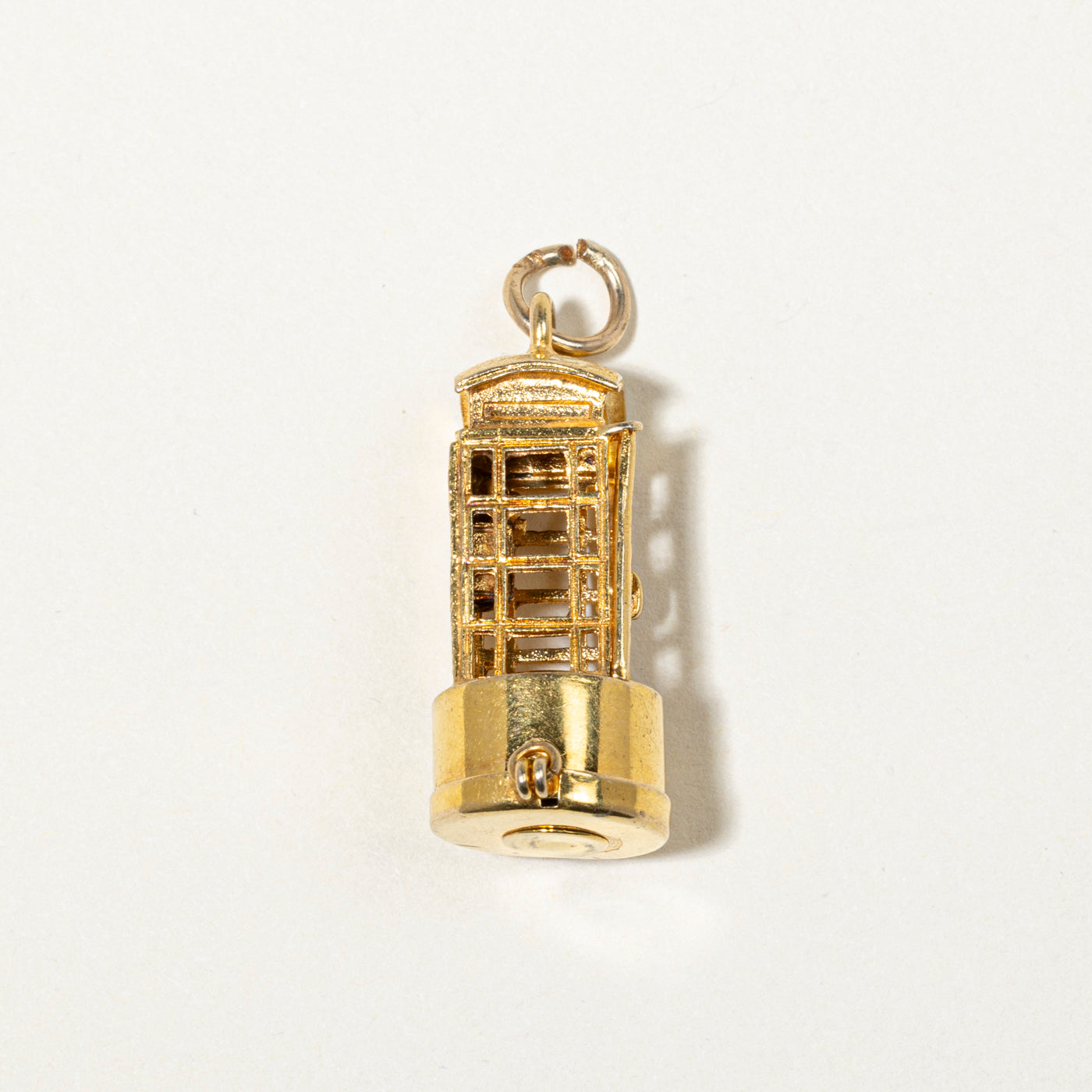 9k Yellow Gold Phone Booth Charm