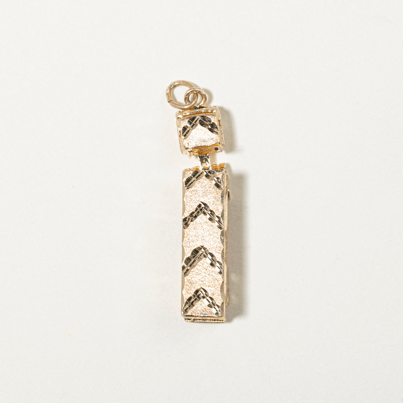 10k Yellow Gold Semi Truck Charm