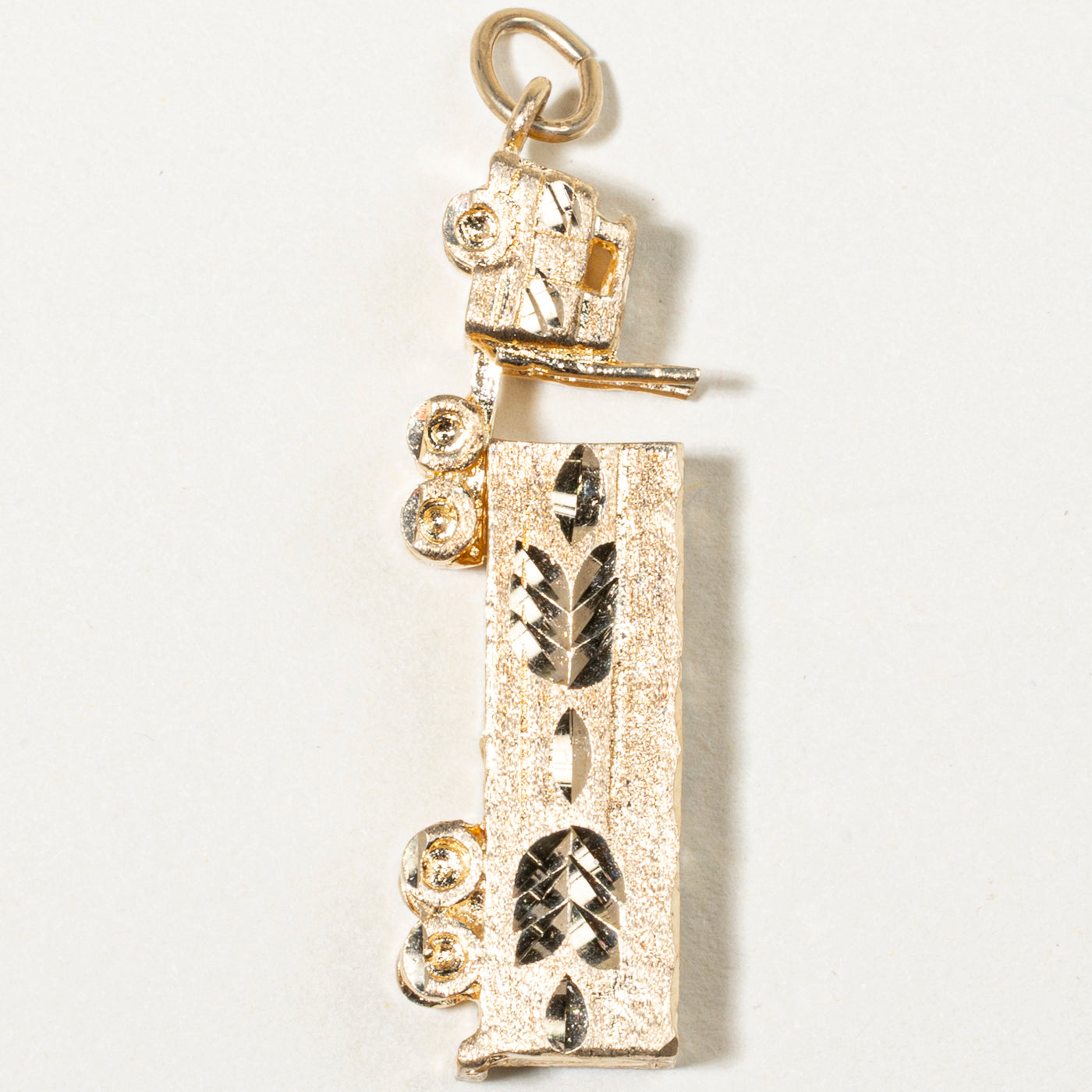 10k Yellow Gold Semi Truck Charm