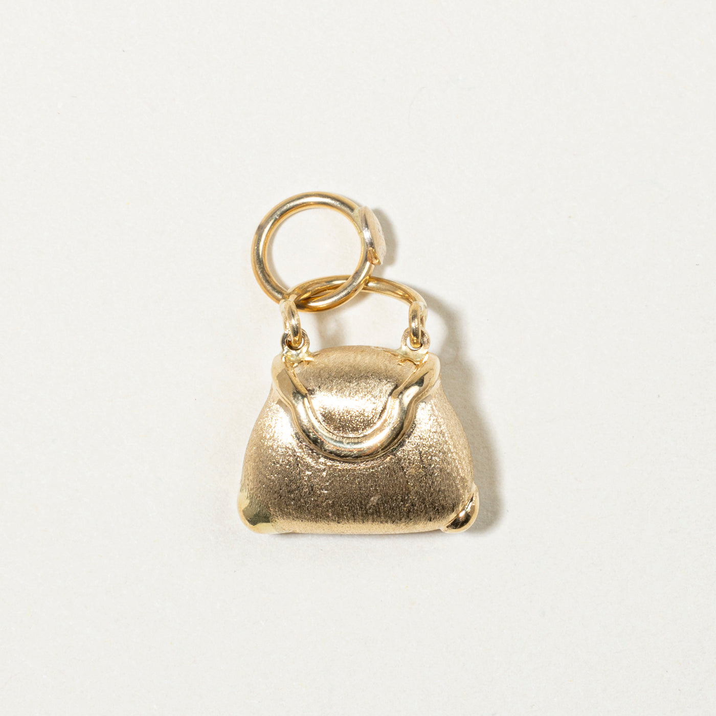 Italian 18k Yellow Gold Purse Charm