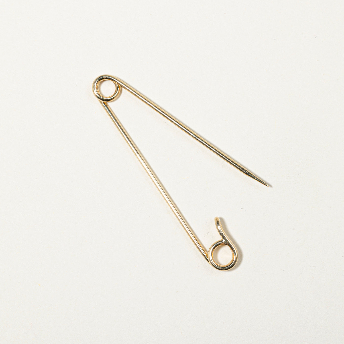 14k Yellow Gold Safety Pin