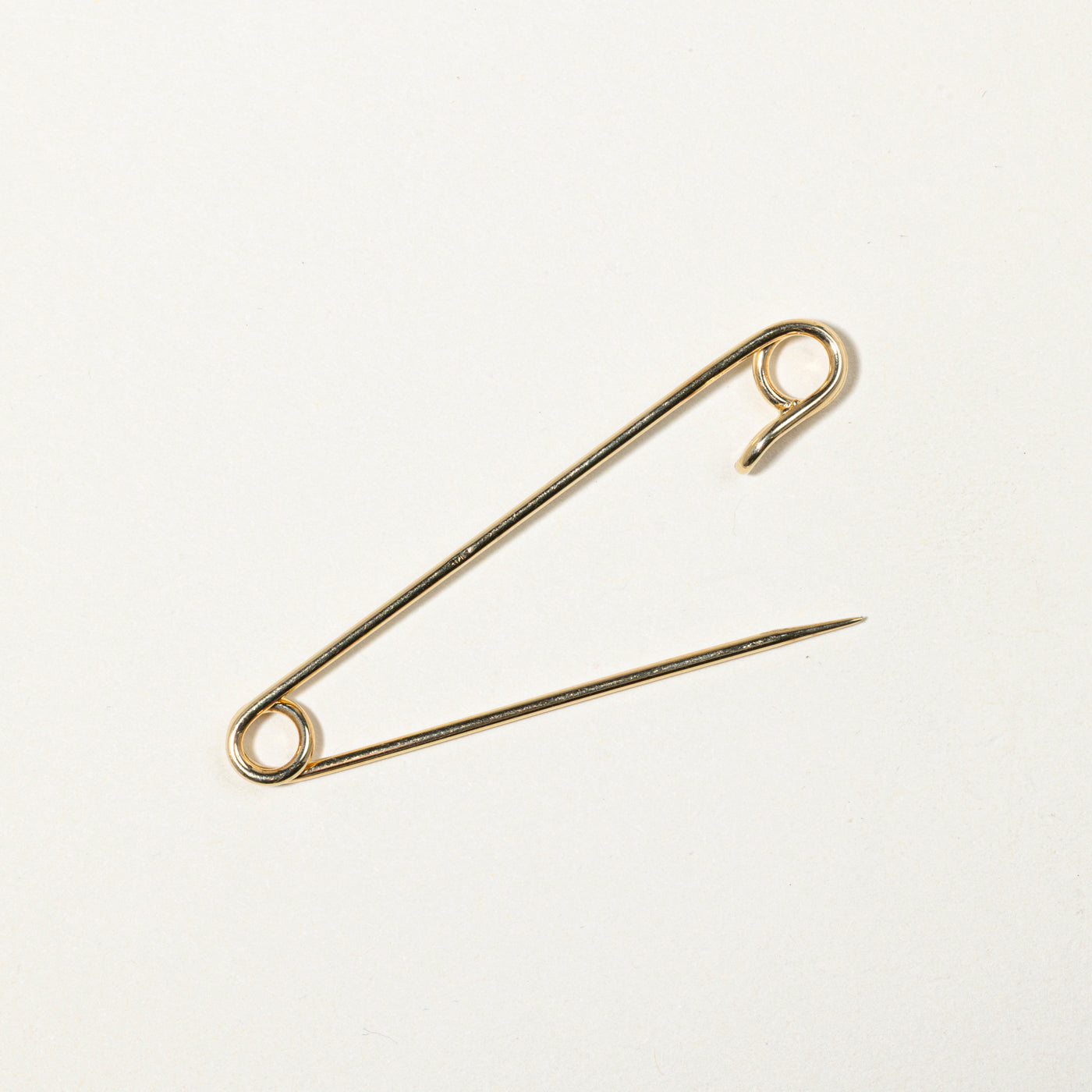 14k Yellow Gold Safety Pin
