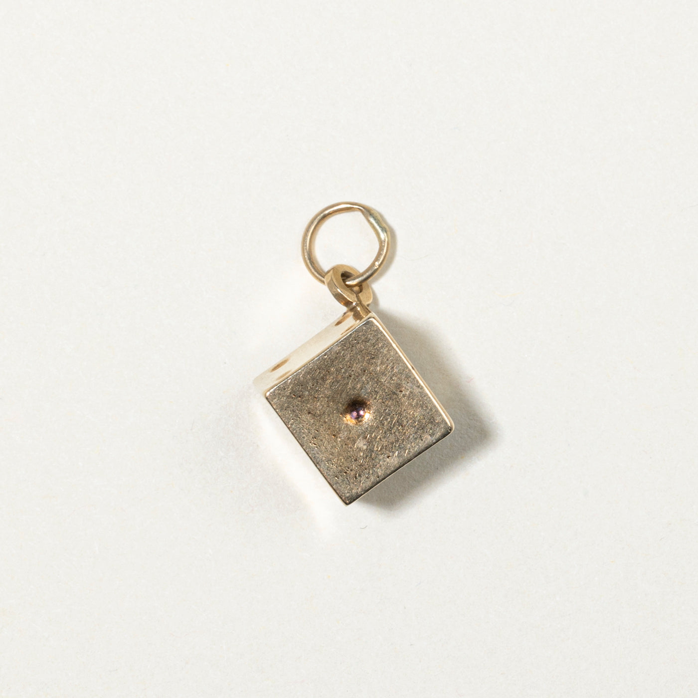 9k Yellow Gold Dice Charm