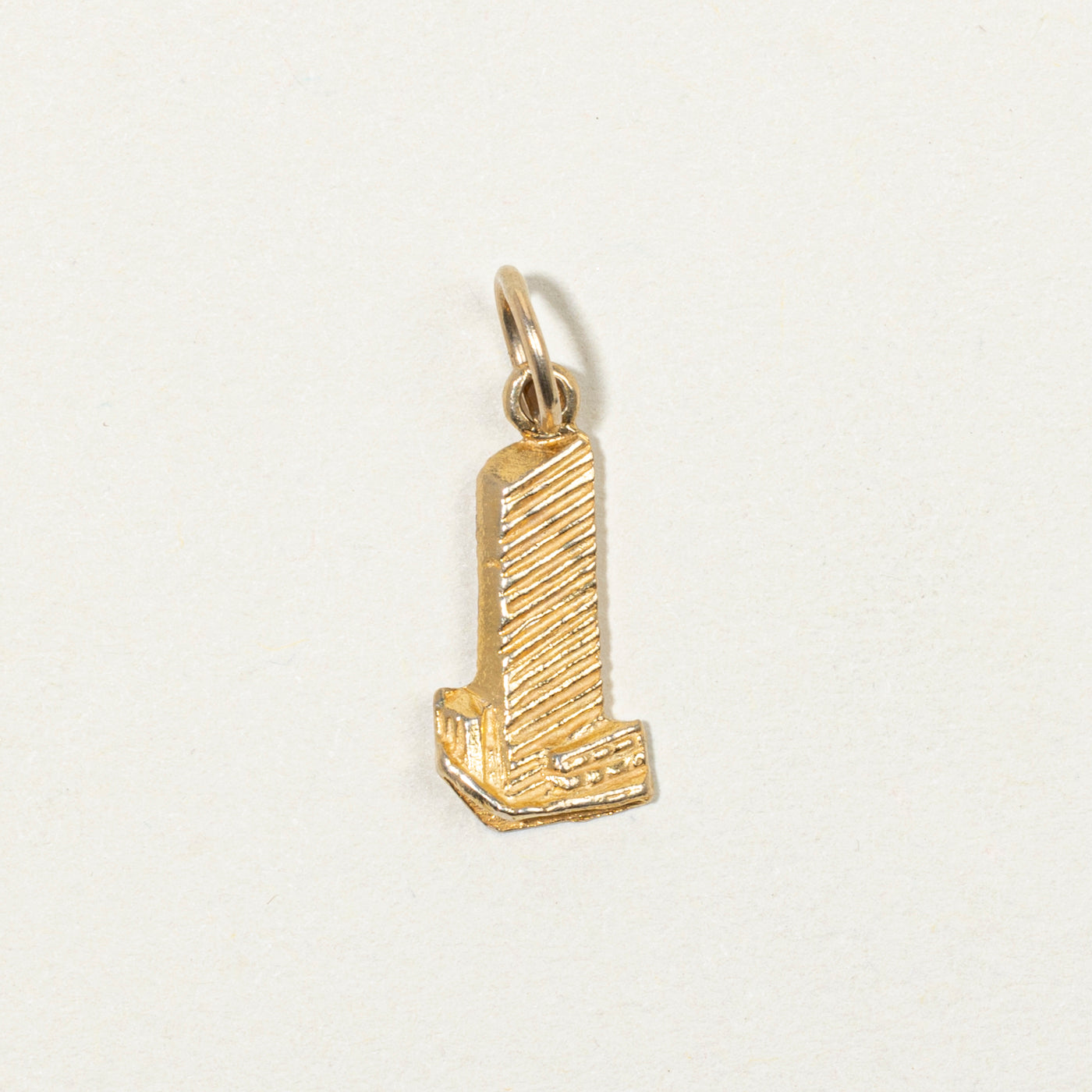 14k Yellow Gold United Nations Headquarters Charm