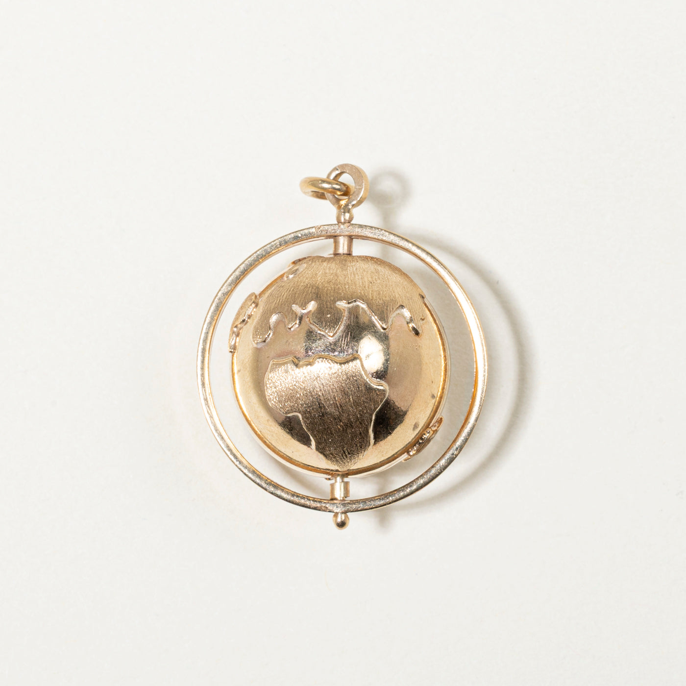 10k Yellow Gold Globe Charm