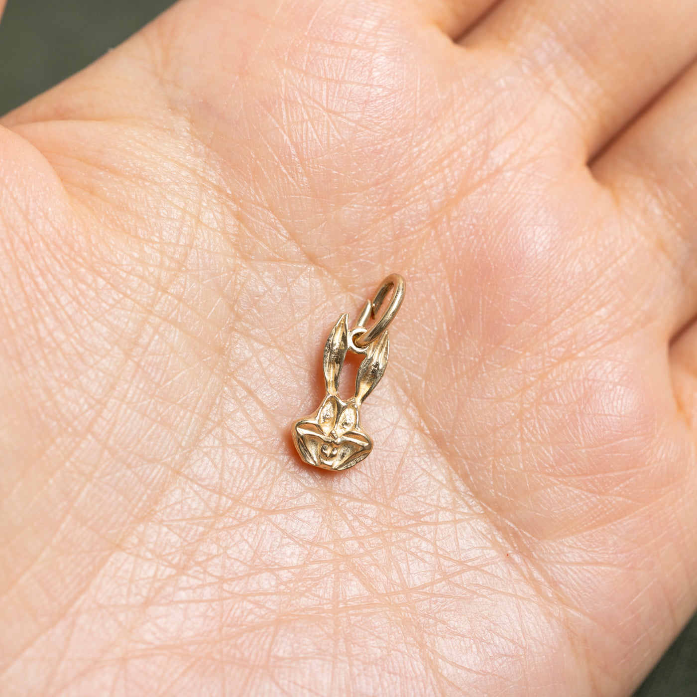 10k Yellow Gold Bugs Bunny Charm