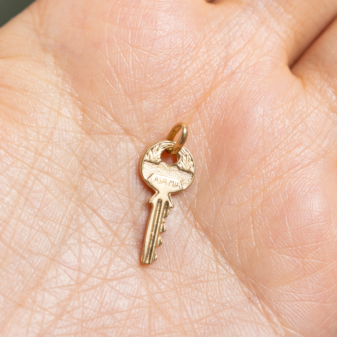 18k Yellow Gold Key Charm