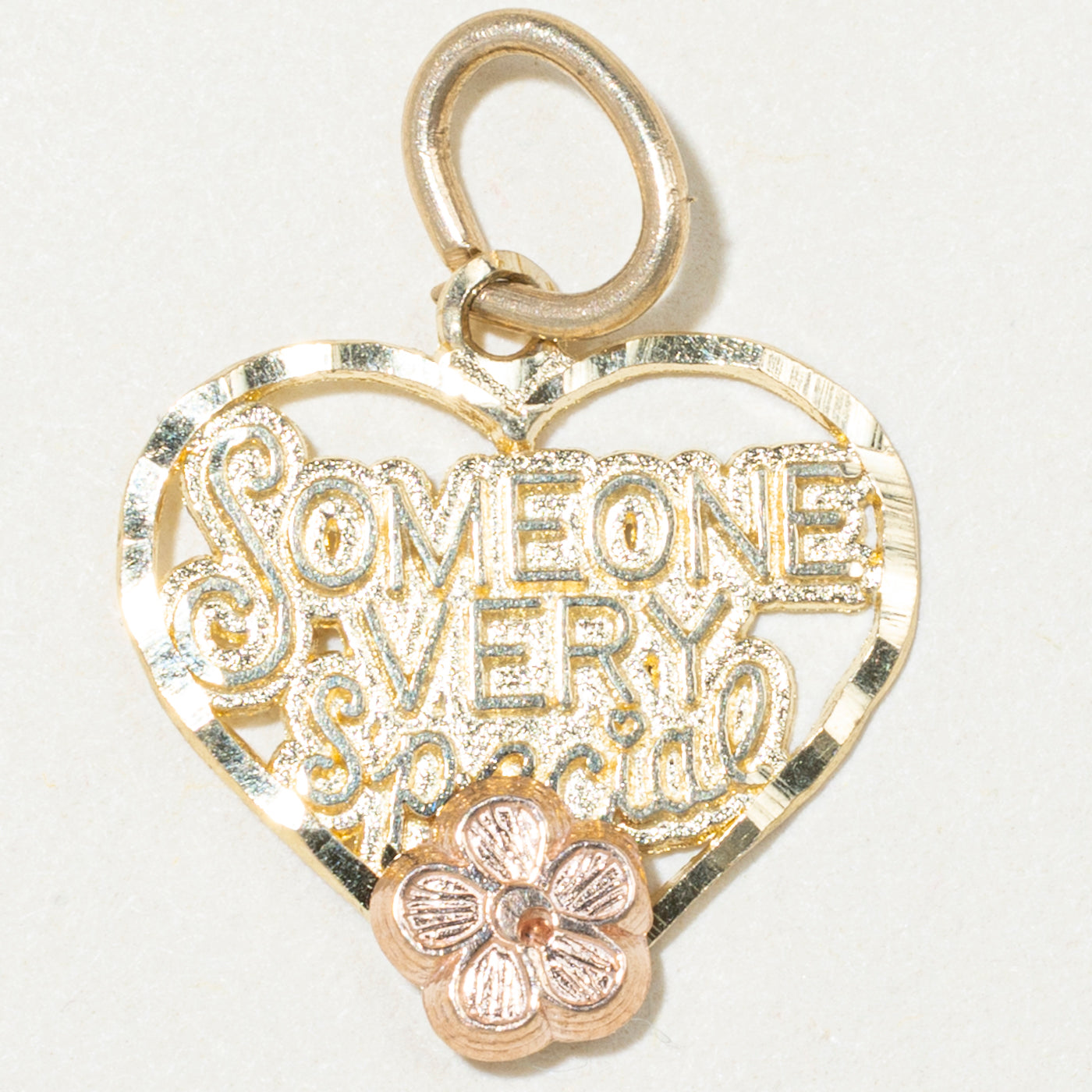 10k Two Tone Gold "Someone Very Special" Charm