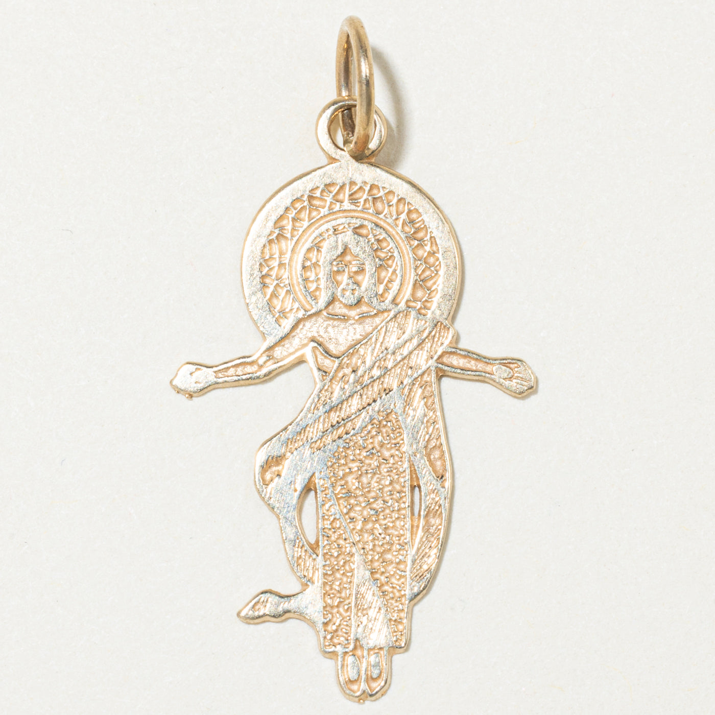 10k Yellow Gold Jesus Charm