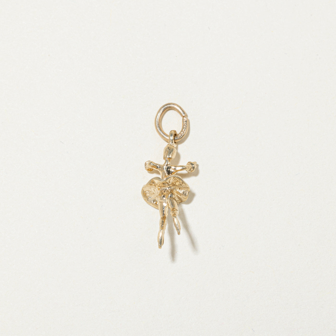 10k Yellow Gold Figure Skater Charm