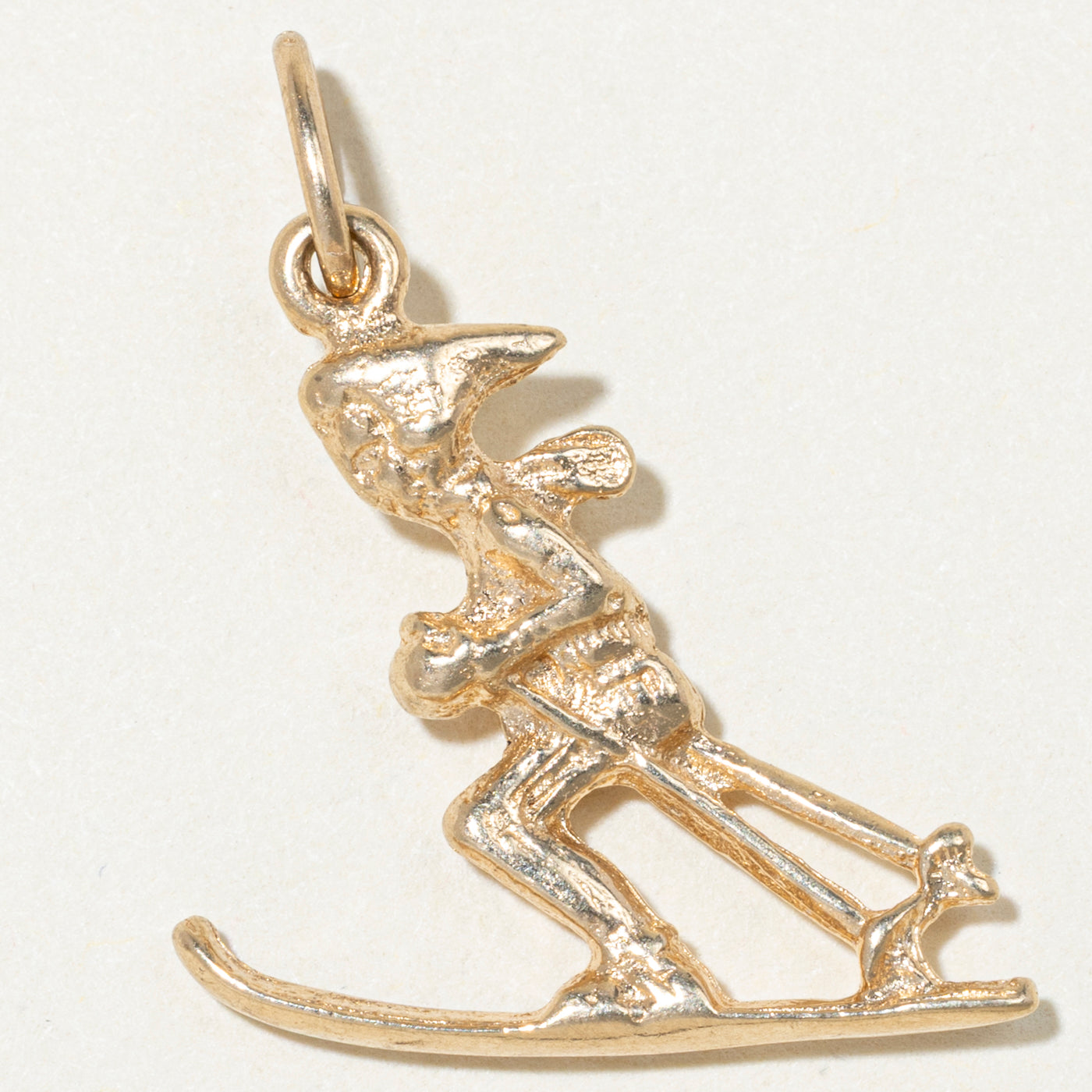 10k Yellow Gold Skier Charm