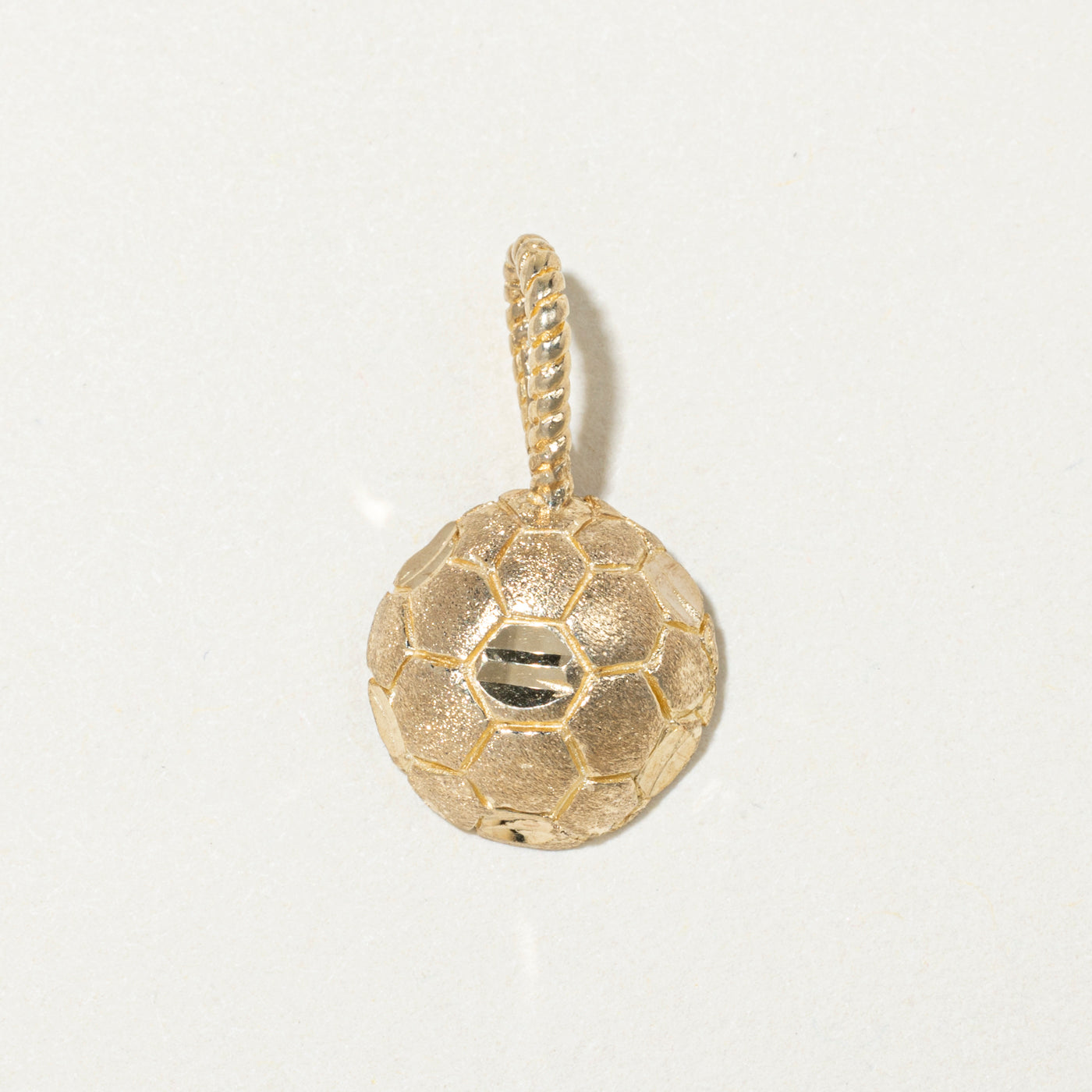 10k Yellow Gold Soccer Ball Charm
