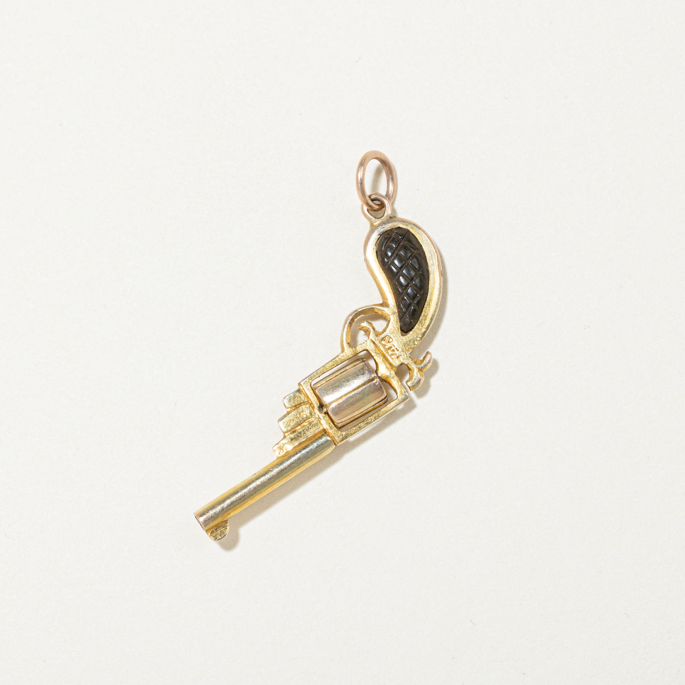 14k Yellow Gold Gun Charm