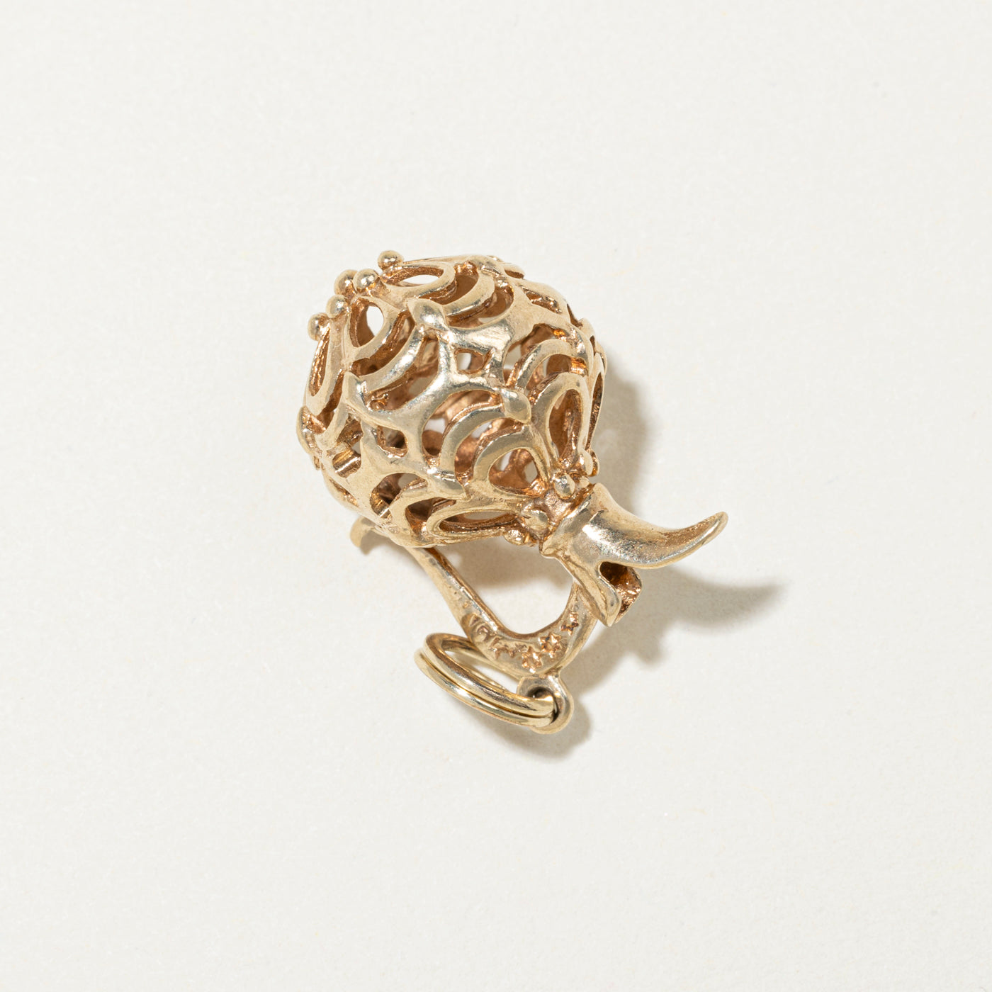 10k Yellow Gold Ornate Carafe Charm