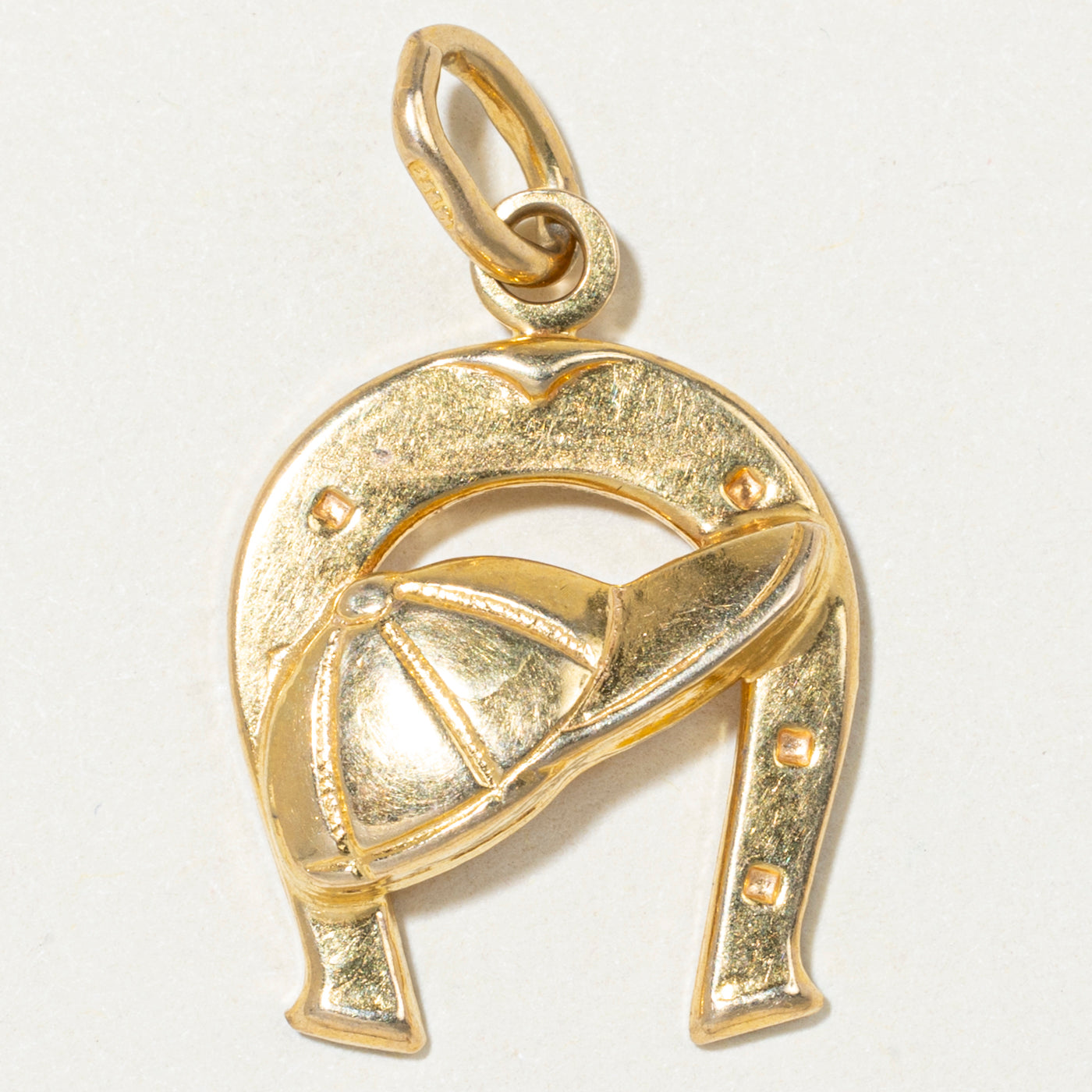 18k Yellow Gold Horseshoe & Hat Charm