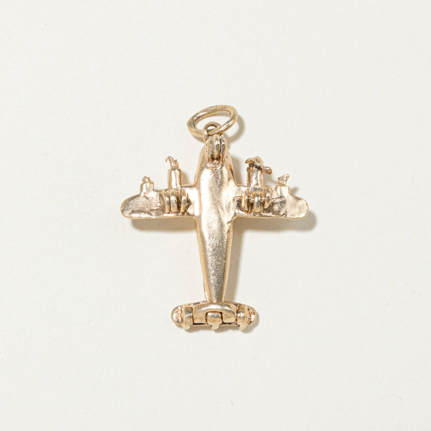 10k Yellow Gold Airplane Charm